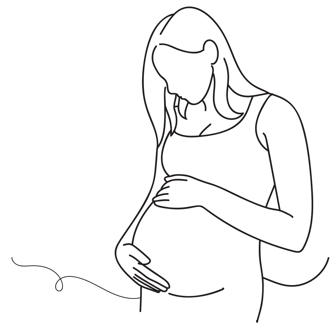 graphic of pregnant woman