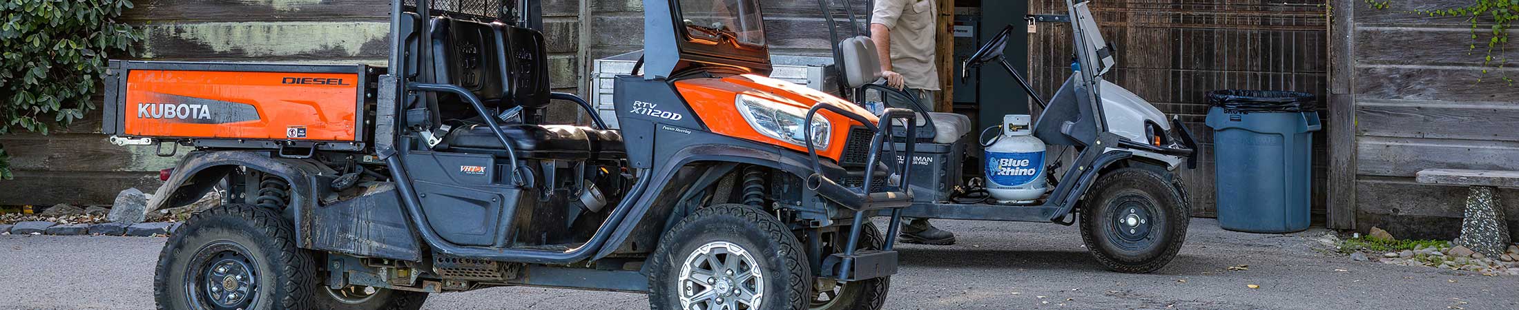 image of a UTV from Nohokai Hawaii parked in front of a building