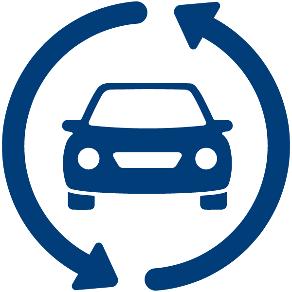 graphic of auto in storage